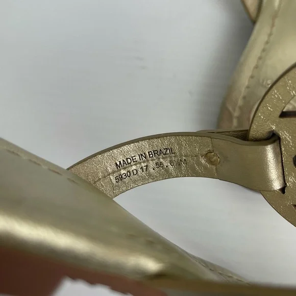 Tory Burch Miller Sandals Gold Women’s Size 6.5 - Picture 5 of 12